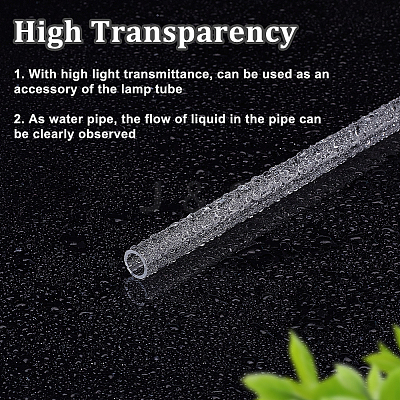 Transparent Acrylic Pipe AJEW-WH0475-51K-1