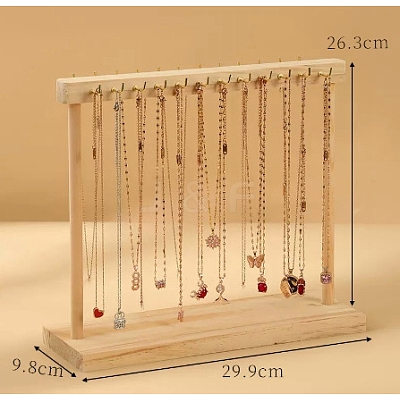 Wooden Necklace Display Stands PW-WG23656-02-1