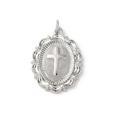 Brass Pendants with Jump Ring LS-KK-V016-09P-1