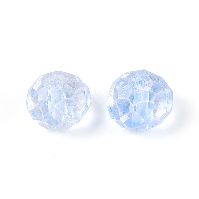 Baking Paint Transparent Glass Beads X1-GLAA-N011-10mm-04-1