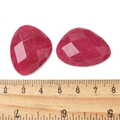 Natural Dyed White Jade Cabochons G-K385-02-1