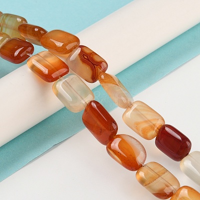 Natural Red Agate Beads Strands G-K357-D04-01-1