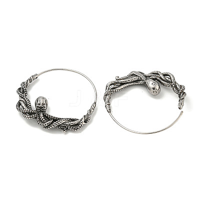 316 Surgical Stainless Steel Hoop Earrings for Women and Men EJEW-D096-22C-AS-1