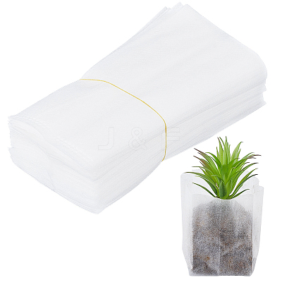 100Pcs Rectangle No-woven Fabric Planting Bag AJEW-WH0709-382B-1