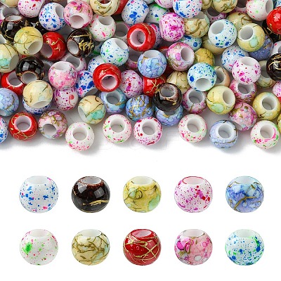 20Pcs Acrylic European Beads OPDL-YW0001-04A-1