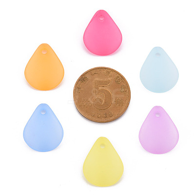 Transparent Frosted Acrylic Pendants X-MACR-S371-09A-1