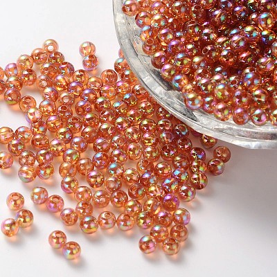 Eco-Friendly Transparent Acrylic Beads PL731-10-1