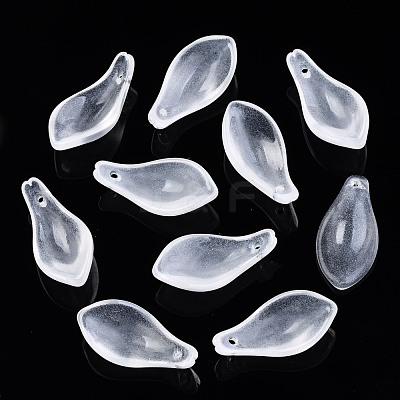 Transparent Baking Paint Glass Pendants DGLA-N002-001A-B03-1