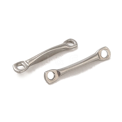 Non-Tarnish 304 Stainless Steel Connector Charms X-STAS-Q323-10P-1