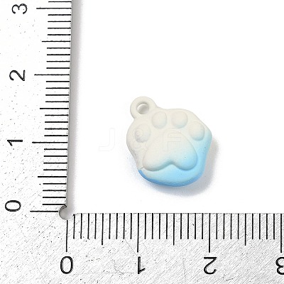Spray Painted Alloy Pendants PALLOY-S038-13B-1