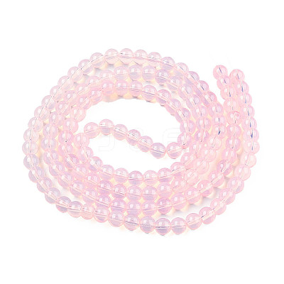 Baking Paint Glass Beads Strands X-DGLA-Q023-6mm-DB3-1