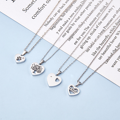 304 Stainless Steel Pendants STAS-UN0014-92P-1