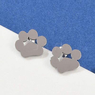 Tarnish Resistant 304 Stainless Steel Stud Earrings X-EJEW-E254-01P-1