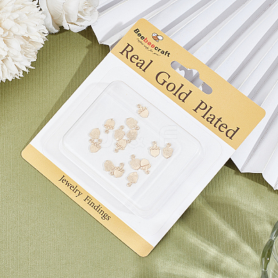 20Pcs Autumn Theme Brass Charms KK-BBC0014-61-1