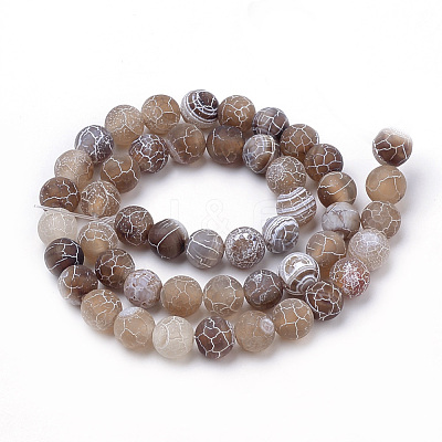 Natural Weathered Agate Beads Strands X-G-S259-05G-10mm-1