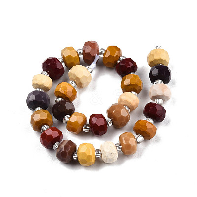 Natural Mookaite Beads Strands G-N327-08R-1