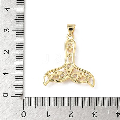 Brass Micro Pave Cubic Zirconia Pendants KK-D426-07G-1