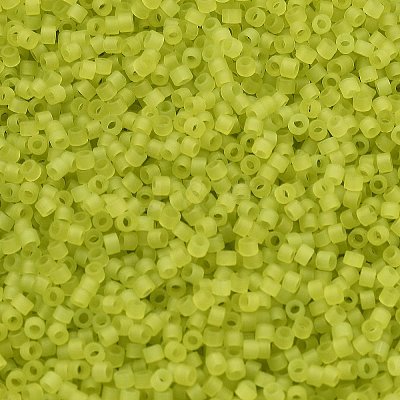 Frosted Colours Glass Seed Beads SEED-H003-06E-1