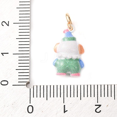 Brass Enamel Pendants KK-CBA05A5-01G-04-1