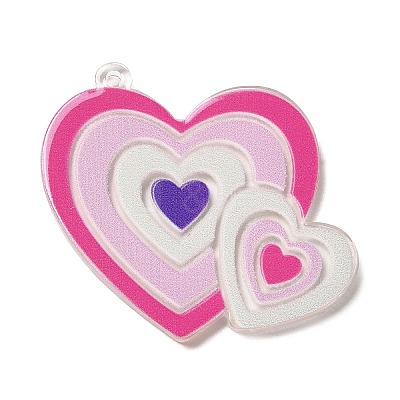 Translucent Acrylic Pendants FIND-Z006-06B-1