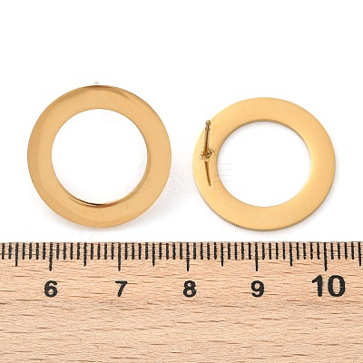304 Stainless Steel Stud Earrings EJEW-B139-01G-1