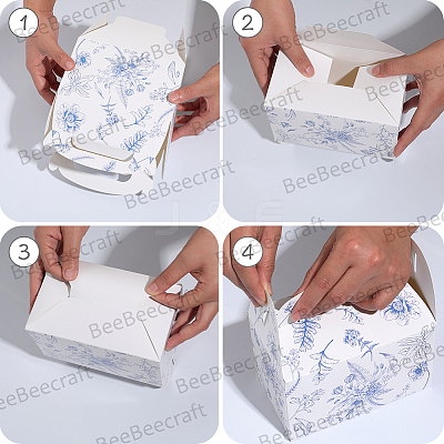 12Pcs Folding Paper Gift Candy Boxes with Die Cut Hole Handle CON-WH20001-18B-1