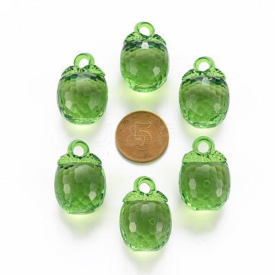 Autumn Theme Transparent Acrylic Pendants TACR-T024-04B-925-1