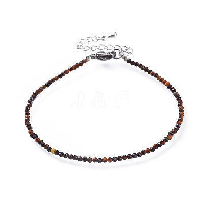 Natural Tiger Eye Bead Bracelets BJEW-JB04555-08-1