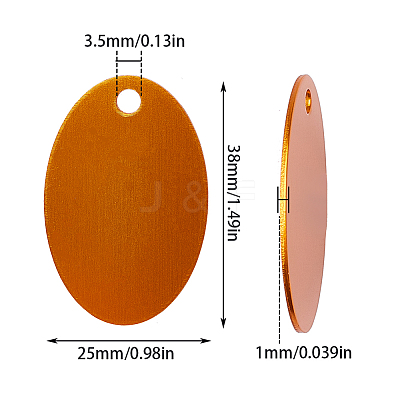 Pet Aluminium Pendants ALUM-SC0001-02A-1