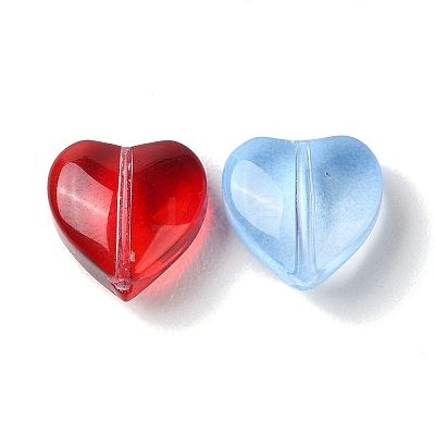 Transparent Smooth and Frosted Glass Beads GLAA-O023-14-1