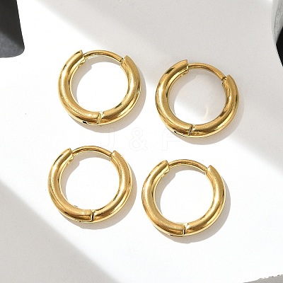 304 Stainless Steel Huggie Hoop Earrings EJEW-G272-02-8mm-G-1