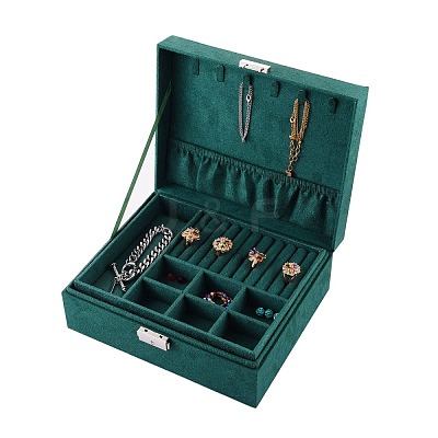 Velvet & Wood Jewelry Boxes VBOX-I001-02C-1