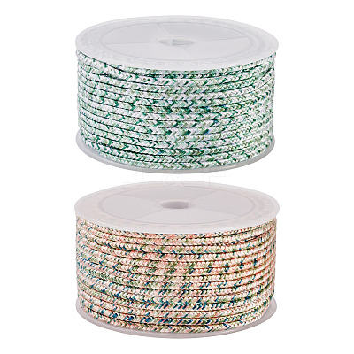 2Rolls 2 Colors 8-Ply Braided Nylon Cords OCOR-TA0003-45A-1