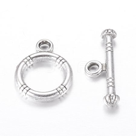 Tibetan Style Alloy Toggle Clasps X-LF0161Y-NF-1