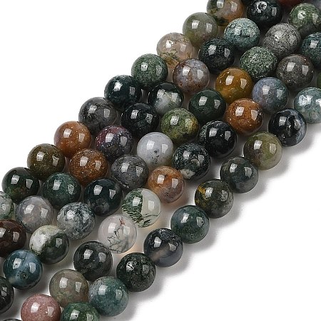 Natural Indian Agate Beads Strands G-A248-A01-02-1