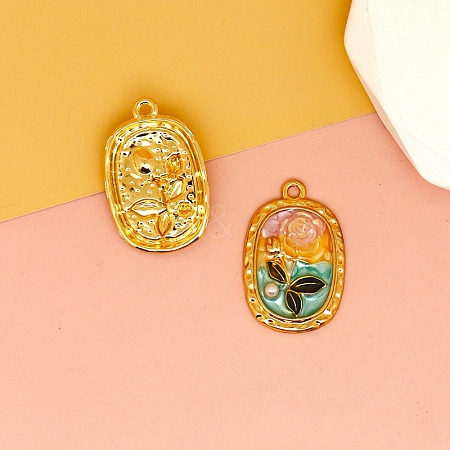 Alloy Enamel Pendants PW-WG4682B-04-1