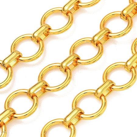 Rack Plating Brass Oval Link Chains CHC-N009-01G-1