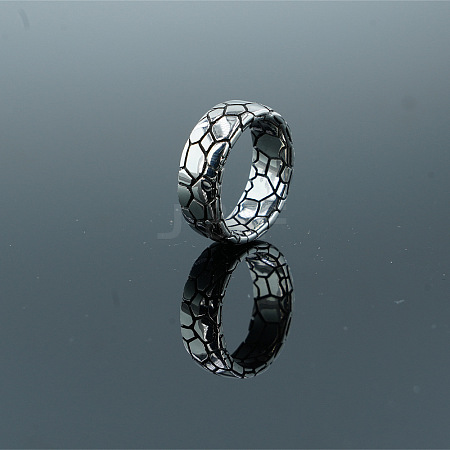 Retro 304 Stainless Steel Finger Rings for Unisex WGBFD20-01-1