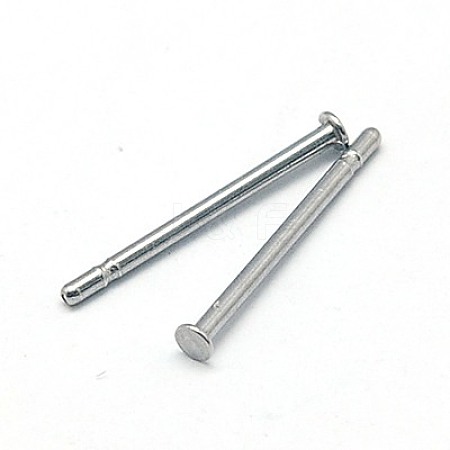 Tarnish Resistant 304 Stainless Steel Stud Earring Findings STAS-E022-3-1