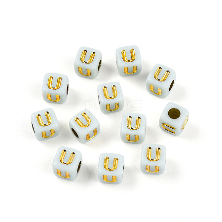 Plating Acrylic Beads OACR-N140-01C-U-1