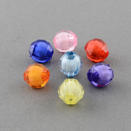 Transparent Acrylic Beads TACR-S103-M-1
