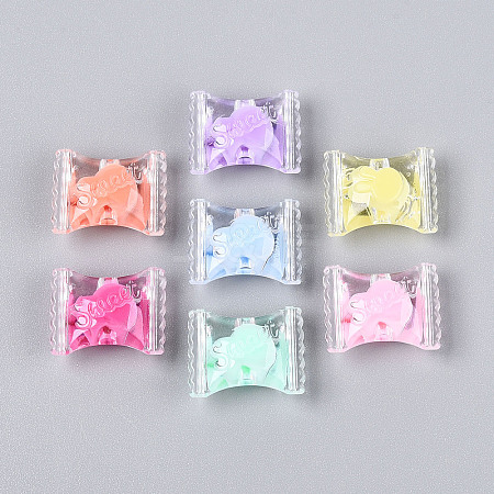 Transparent Plastic Beads X-KY-T041-22-1