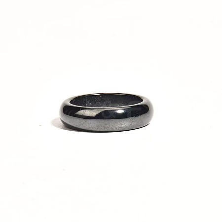 Dyed & Heated Black Agate Finger Rings IK0879-6-1