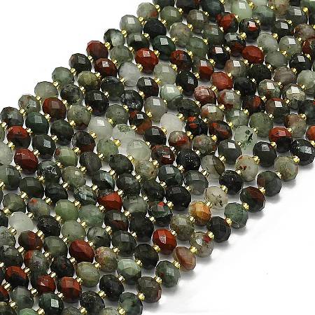 Natural Africa Bloodstone Beads Strands G-P573-A41-01-1