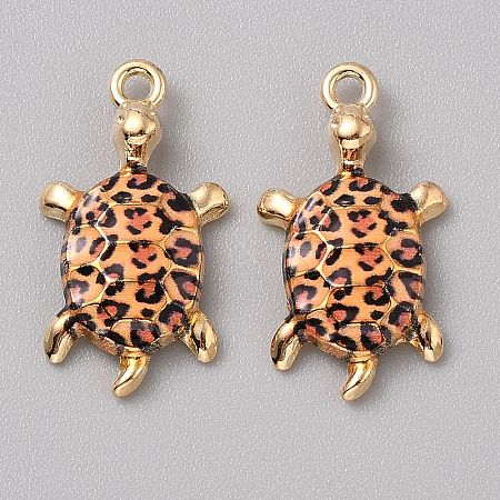 Alloy Enamel Pendants FIND-CJC0027-01G-02-1