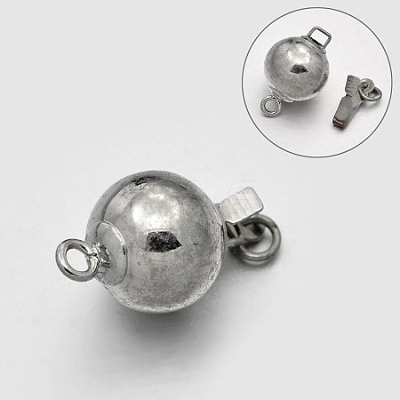 Round Brass Box Clasps KK-N0082-64-1