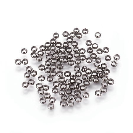 Brass Crimp Beads KK-L022-B-1