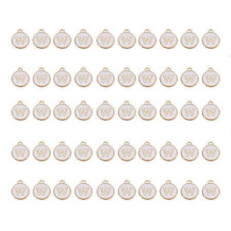 Golden Plated Alloy Charms ENAM-SZ0001-25A-W-1