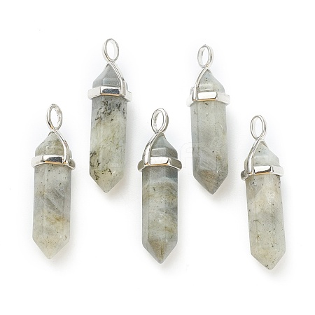 Natural Labradorite Pointed Pendants G-M378-01P-A29-1