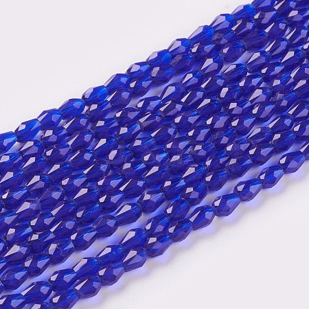 Faceted Glass Beads Strands GLAA-A036-F03-1